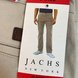 Jachs Men's Bowie Fit Mid-Rise Slim Straight Leg Pants SIZE - 34