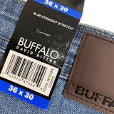 Buffalo Men's Slim Straight Stretch Jeans SIZE - 36
