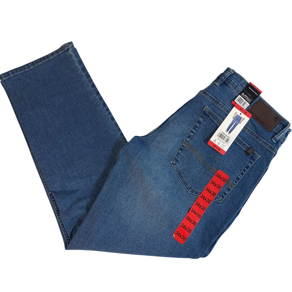 Buffalo Men's Slim Straight Stretch Jeans SIZE - 34