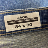 Buffalo Men's Slim Straight Stretch Jeans SIZE - 34