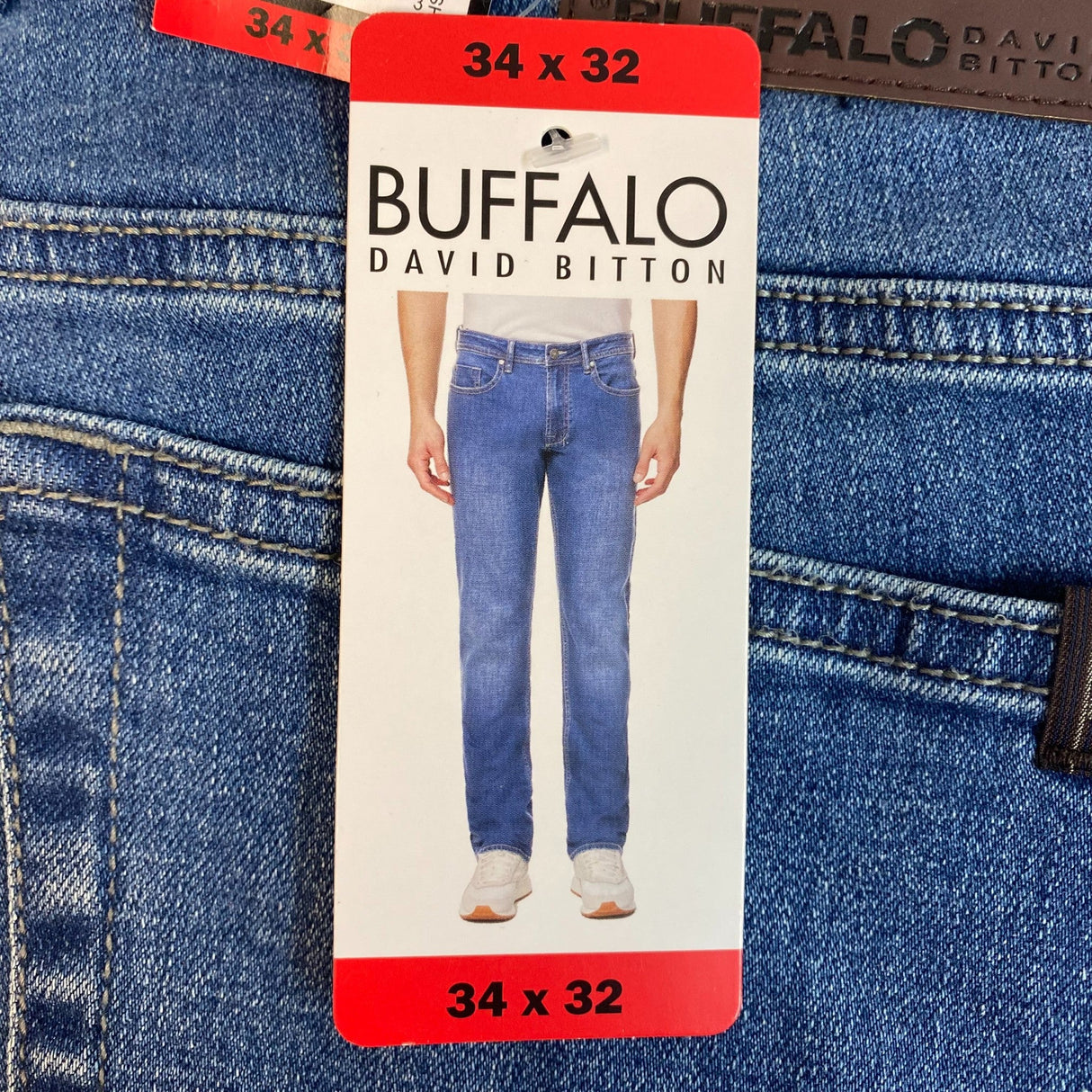 Buffalo Men's Slim Straight Stretch Jeans SIZE - 34