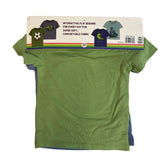 Cloud & Sky 2x Boys Sequin Flip Tees - Blue Combo Green SIZE - 3