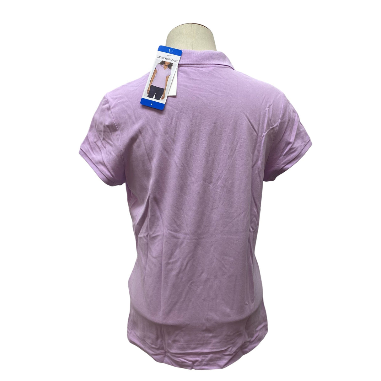 Calvin Klein Women's V-Neck Polo Tee SIZE - Large