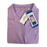 Calvin Klein Women's V-Neck Polo Tee SIZE - Large