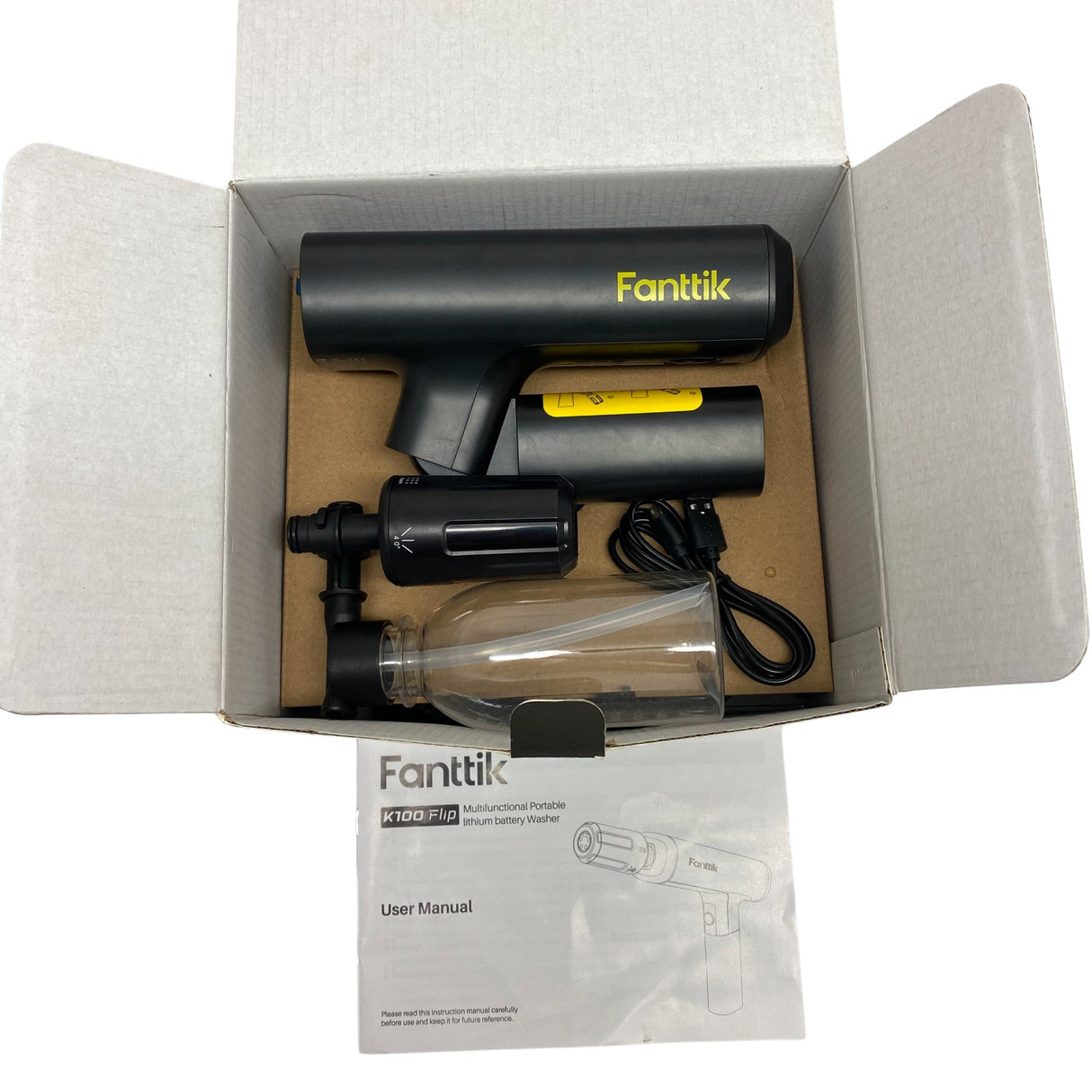 Fanttik K100 Flip Portable Cordless Electric Sprayer, Foldable Pressure Washer
