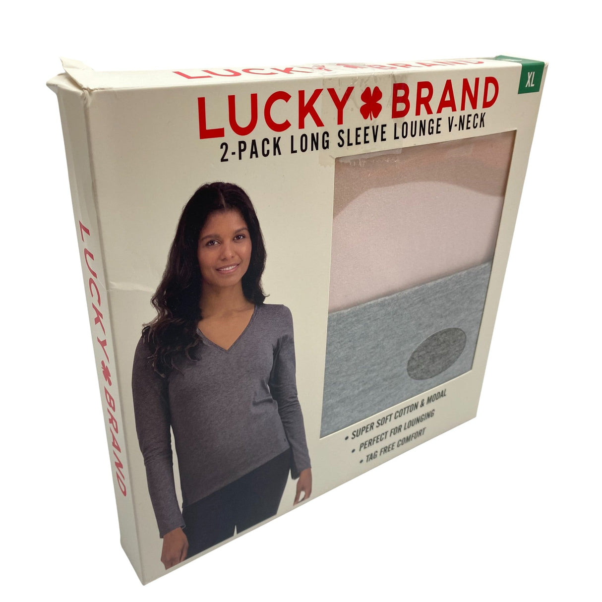 Lucky Brand 2 Pack Long Sleeve Lounge V-Neck SIZE - Extra Large