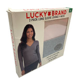 Lucky Brand 2 Pack Long Sleeve Lounge V-Neck SIZE - Extra Large
