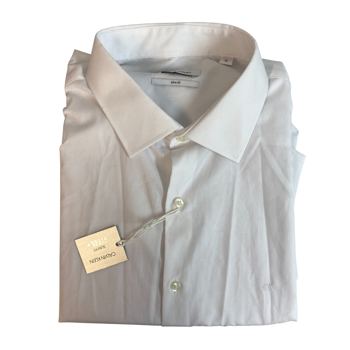 Calvin Klein Men's Slim Fit Steel+ Dress Shirt SIZE - 46
