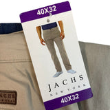 Jachs Men's Bowie Fit Mid Rise Slim Straight Leg Pants SIZE - 40