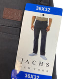 Jachs Men's Bowie Fit Mid Rise Slim Straight Leg Pants SIZE - 36