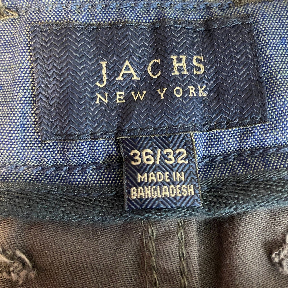 Jachs Men's Bowie Fit Mid Rise Slim Straight Leg Pants SIZE - 36