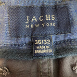 Jachs Men's Bowie Fit Mid Rise Slim Straight Leg Pants SIZE - 36