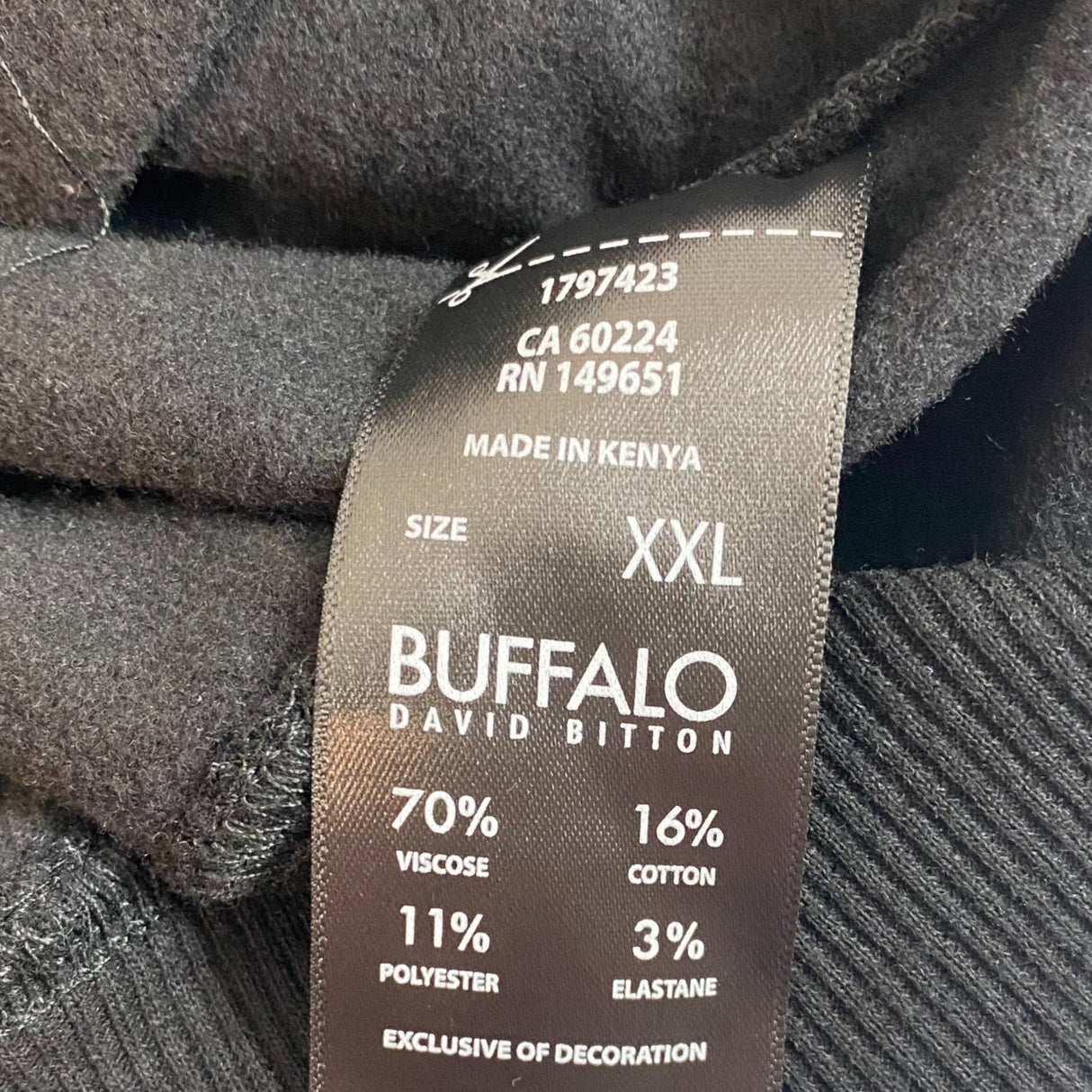Buffalo Women's Super Soft Hoodie With Side Pockets SIZE - XXL