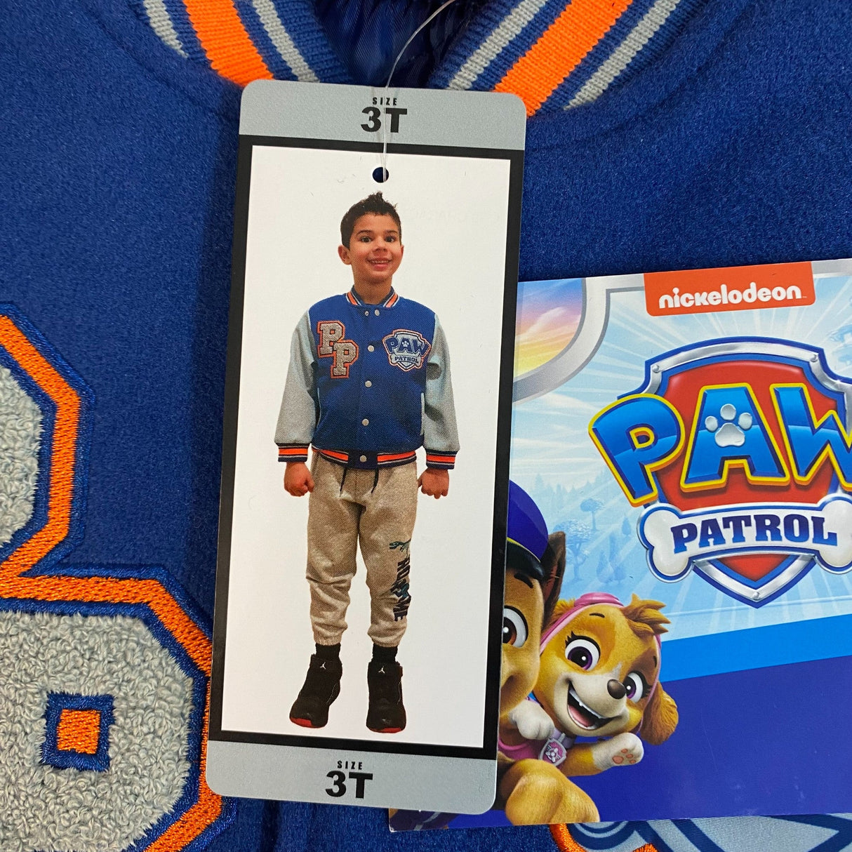 Nickelodeon Boys Paw Patrol College Jacket SIZE - 3