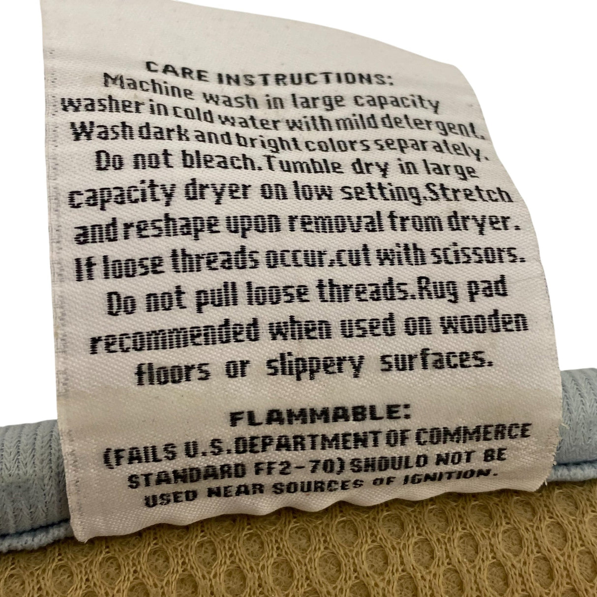 Mineral Spring Textured Woven Cotton Memory Foam Bath Mat 61cm x 91cm