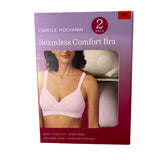 Carole Hochman 2 Pack Seamless Comfort Bra Lilac/Shell SIZE - Medium
