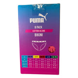 Puma Girl's 8 Pack Bikini Briefs SIZE - Medium