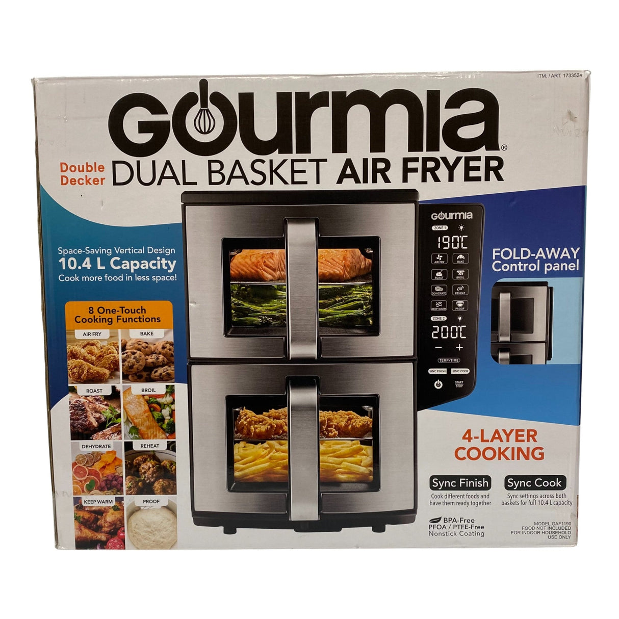 Gourmia Double Stack Airfryer - Excellent Condition