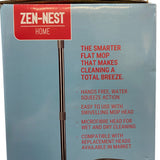 Zen Nest Flat Mop & Bucket Set with 1x Microfibre Mop Head