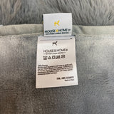 House & Home Bubble Faux Fur Throw 152 x 177cm - Grey