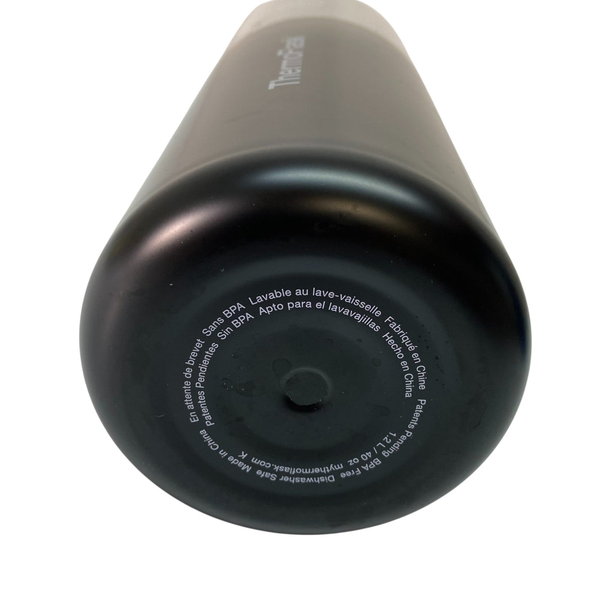 Thermoflask 1.2L Insulated Metallic Bottle with Straw Lid - Black