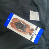 DKNY Women's One Piece Swimsuit - Black Outline SIZE - Large