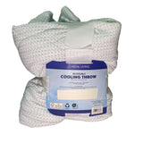 Casual Living Reversible Cooling Throw - 127cm x 177cm - Dotted Stripe Mist