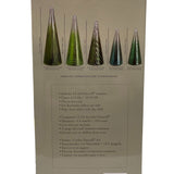 Holiday 5x LED Glass Holiday Trees - Green