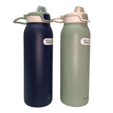 Ello 2 Pack Pop And Fill Water Bottle 946 ml Navy & Sage Green
