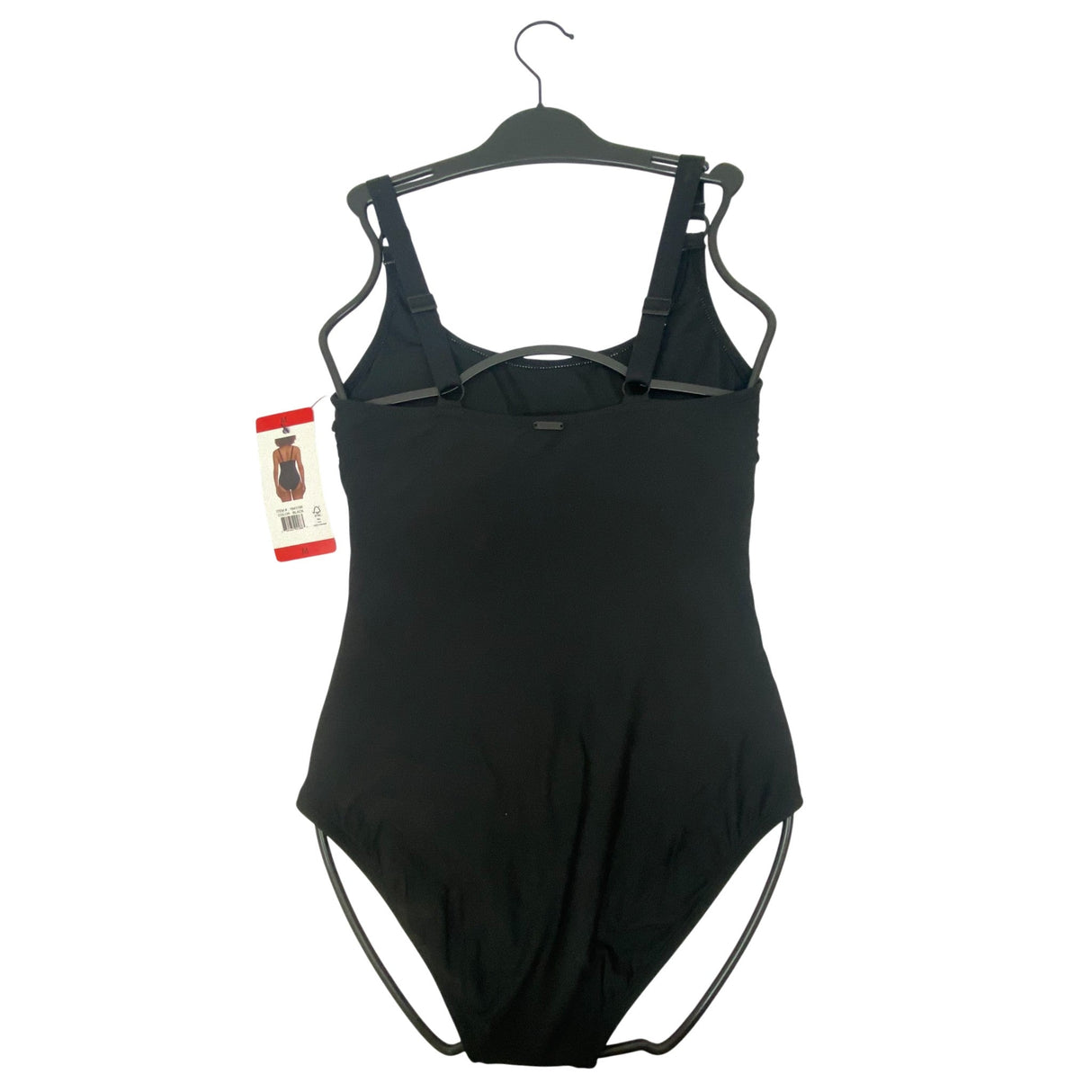 DKNY Women's One Piece Swimsuit - Black SIZE - Medium