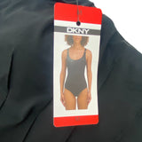 DKNY Women's One Piece Swimsuit - Black SIZE - Medium
