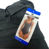 DKNY Women's One Piece Swimsuit - Black SIZE - Large