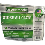 Greenmade Store-All Crate with 3x Storage Units and Tray