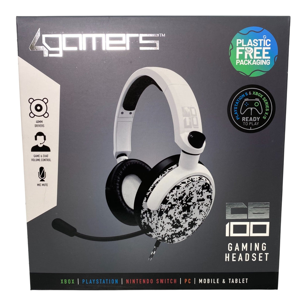 4gamers C6-100 Wired Gaming Headset Camo
