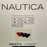 Nautica Men's 3 Pack Cotton Briefs SIZE - XXL