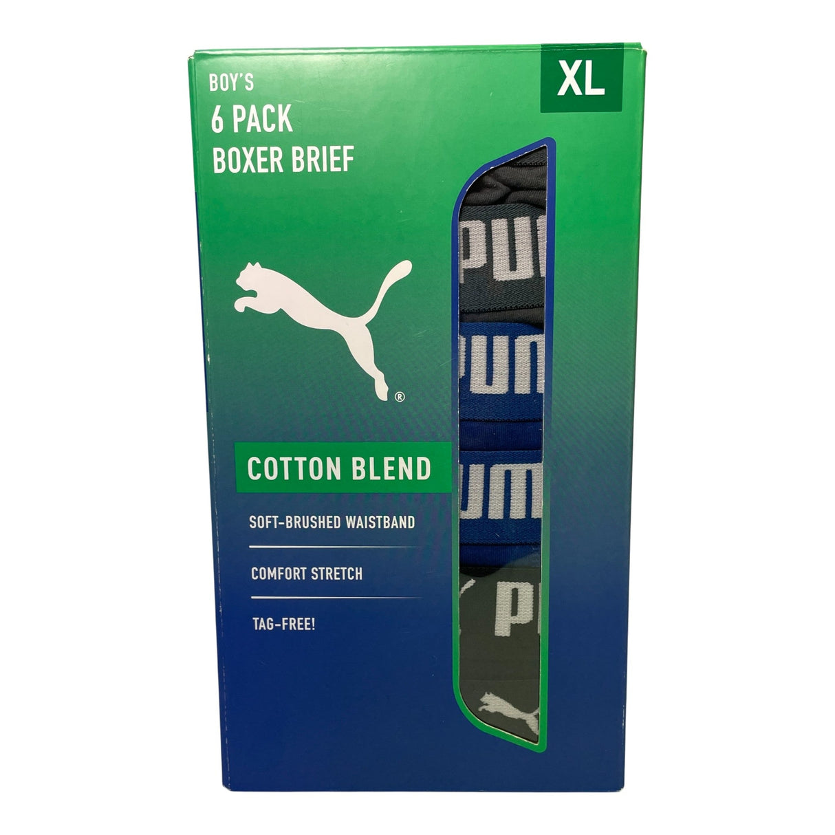 Puma Boy's 6 Pack Boxer Brief SIZE - Extra Large