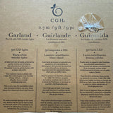 CGH Pre-Lit LED Garland - Gold - 2.7m