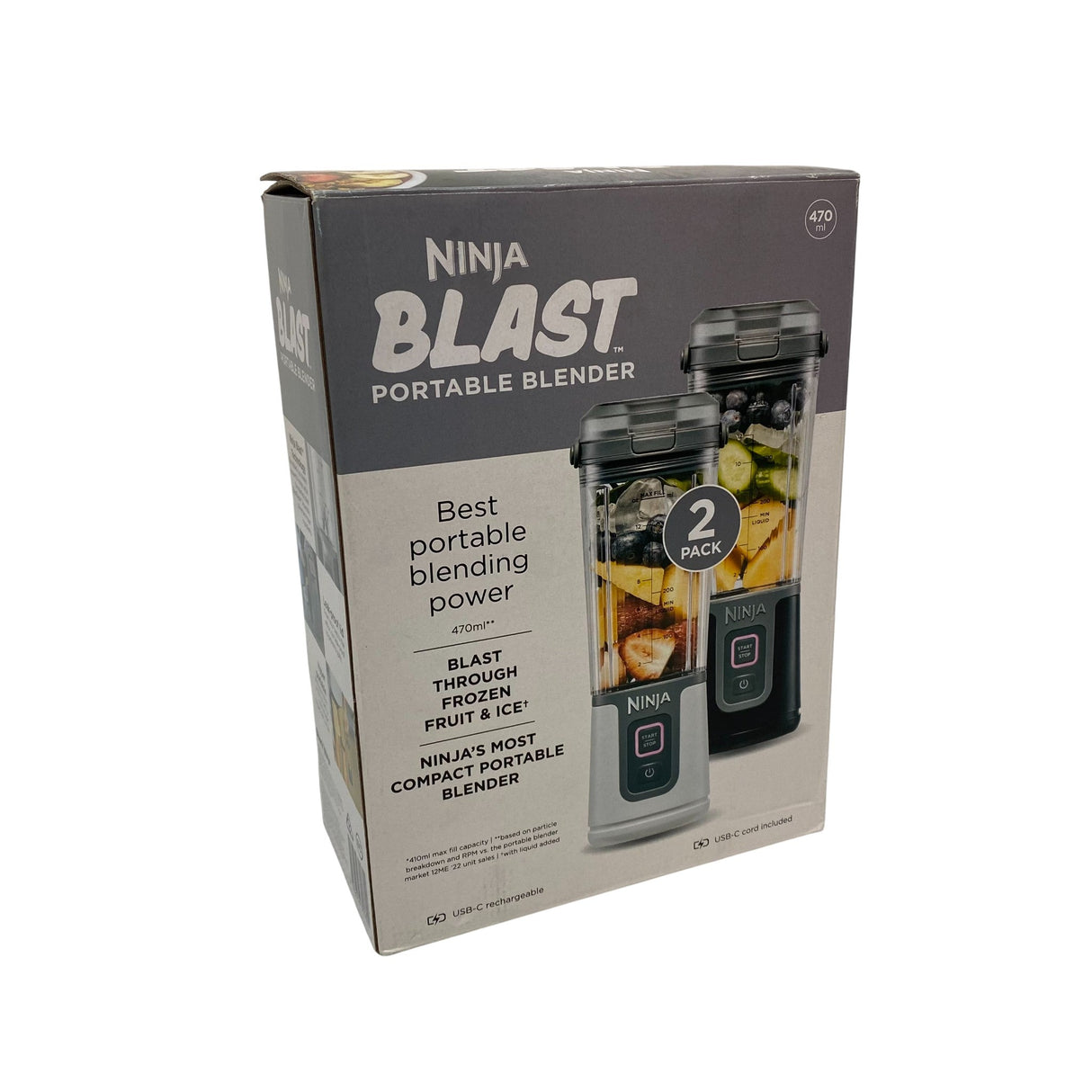 Ninja Blast 2 Pack Portable Blender - Excellent Condition