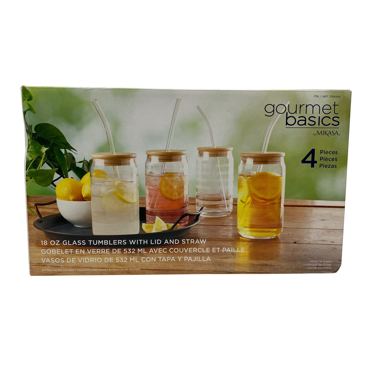 Mikasa Gourmet Basics Glass Tumblers