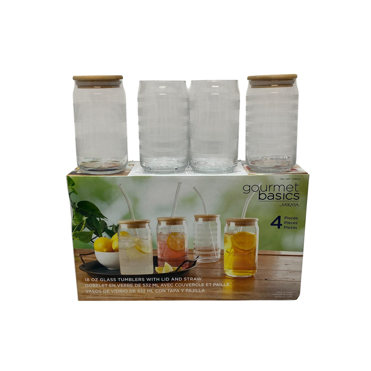 Mikasa Gourmet Basics Glass Tumblers