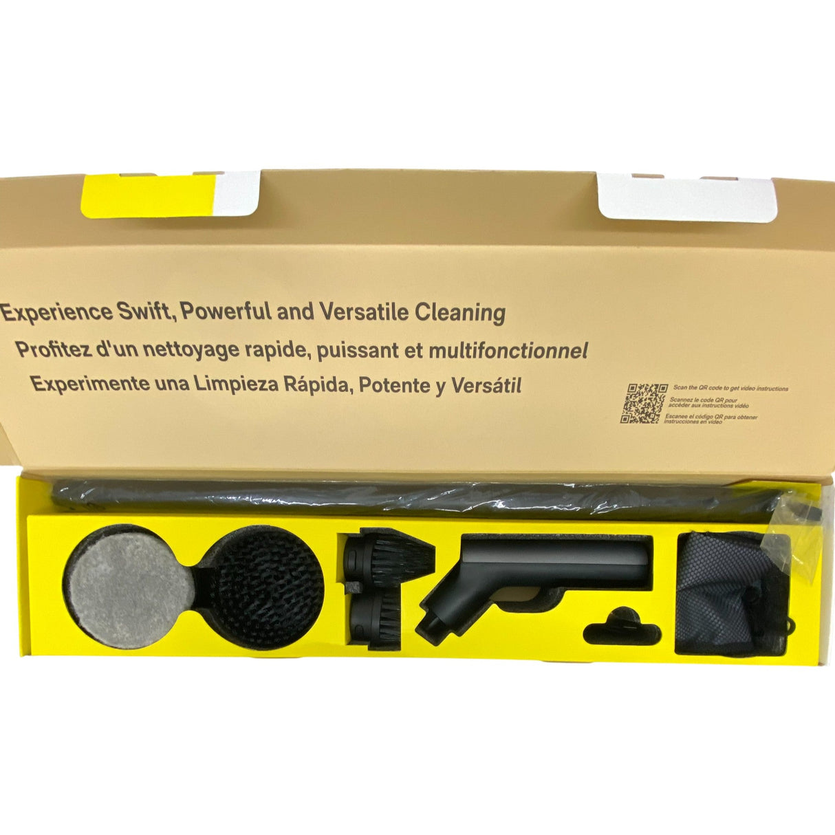 Hoto Cordless Spin Scrubber with accessories