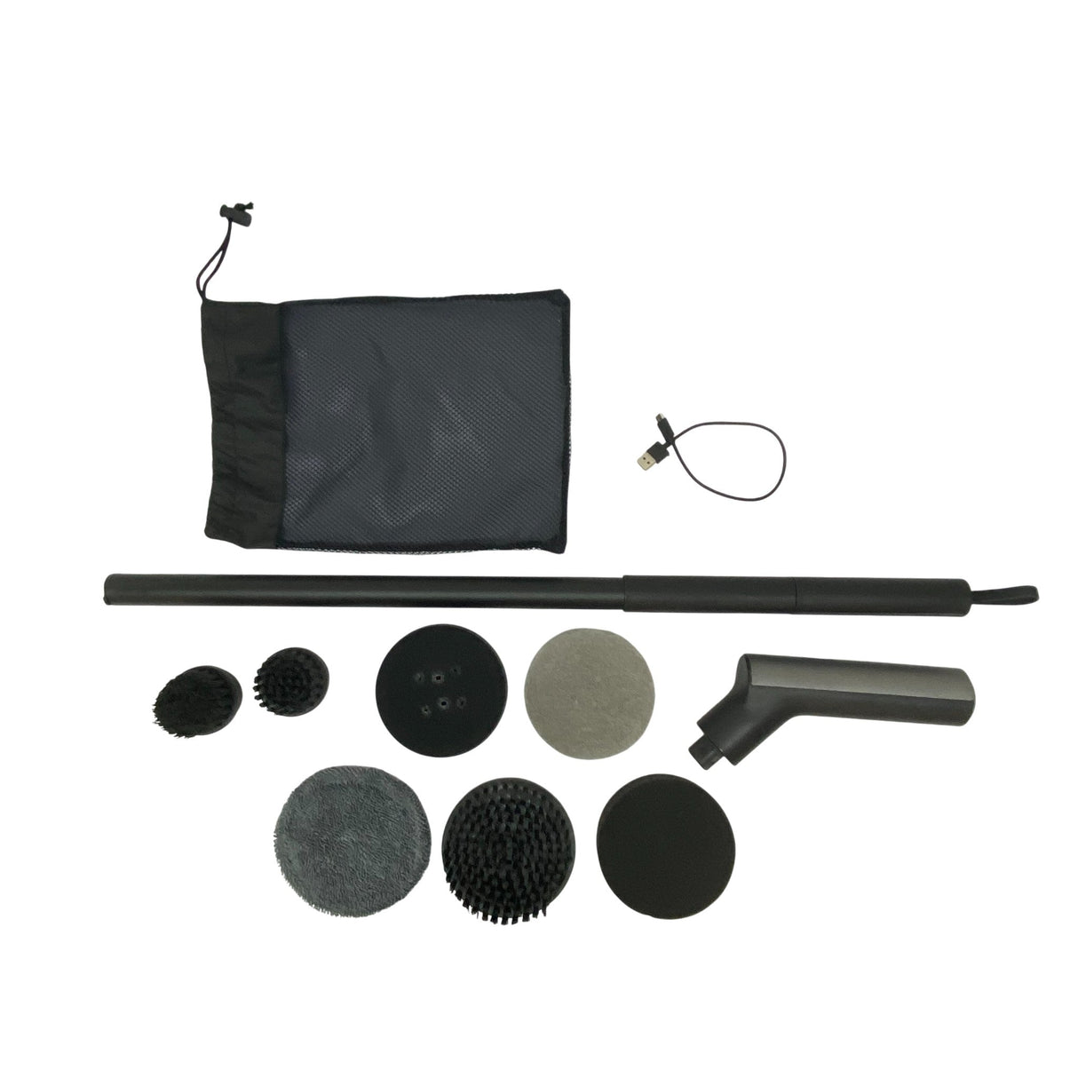 Hoto Cordless Spin Scrubber with accessories