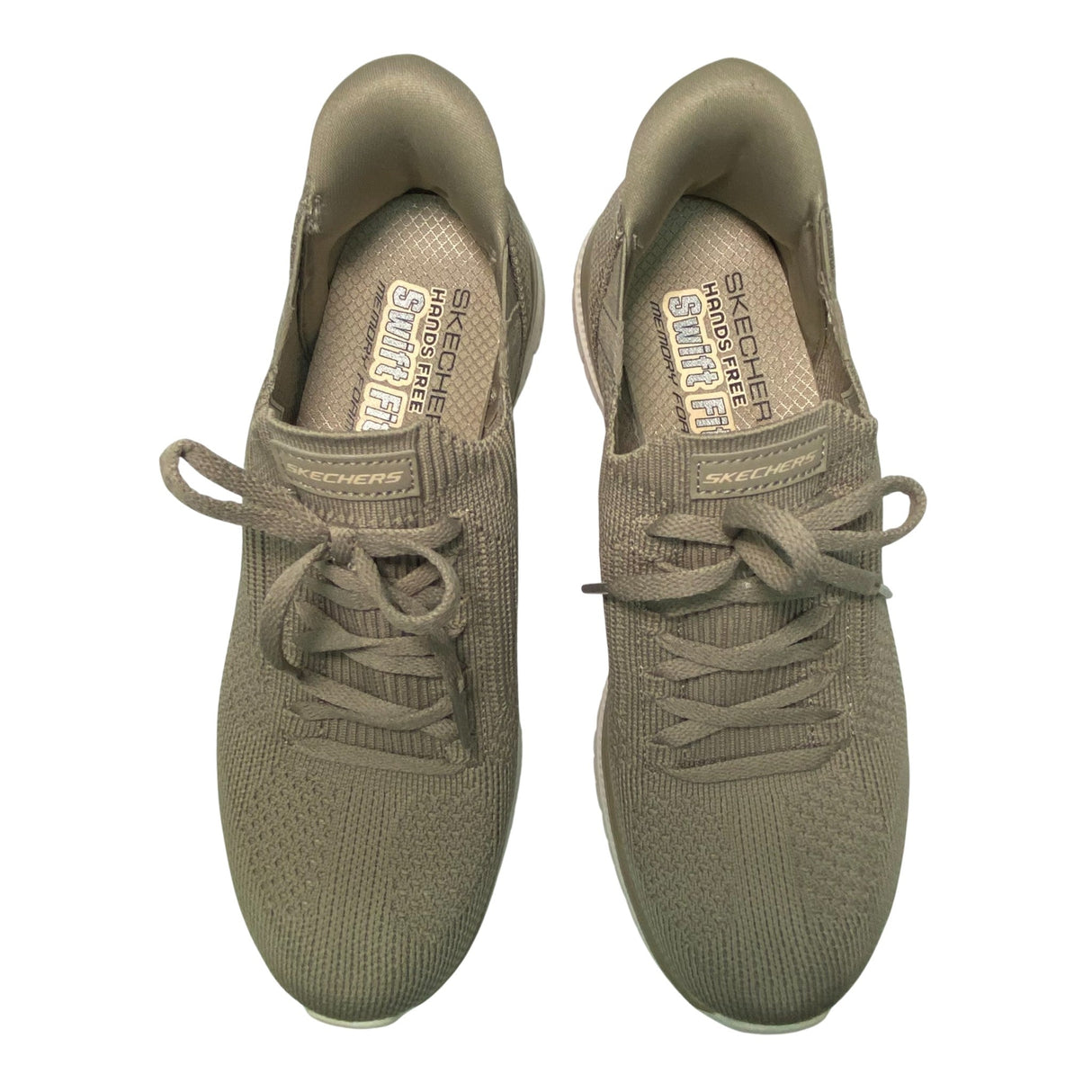 Skechers Women's Swift Fit Virtue Hands Free Sneakers - Taupe SIZE - 38.5