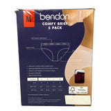 Bendon Women's 5 Pack Comfy Brief - Assorted Colours SIZE - Medium