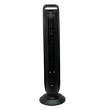 Seville Oscillating Tower Fan With Touch Control Black