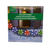 Holiday 10" LED Peppermint Lights with Stakes