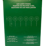 Holiday 10" LED Peppermint Lights with Stakes