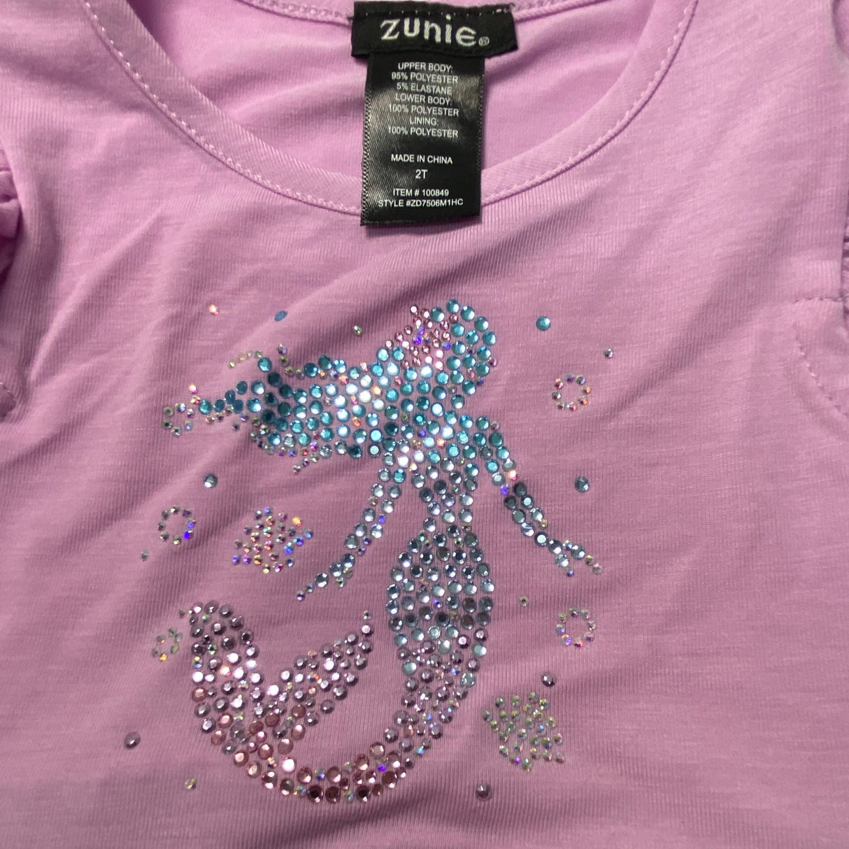 Zunie Girl's Party Dress - Mermaid - 2 Years SIZE - 2