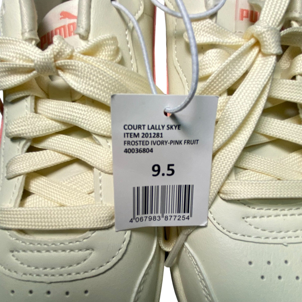 Puma Women's Court Lally Skye Platform Sneakers - Ivory/Pink SIZE - 40.5