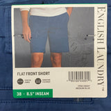 English Laundry Men's Flat Front Short - Medium Blue SIZE - 38